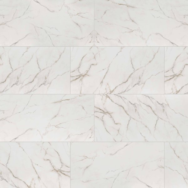 Msi Kaya Calacatta Lucca 12"X24" Matte Porcelain Floor And Wall Tile, 6PK ZOR-PT-0428